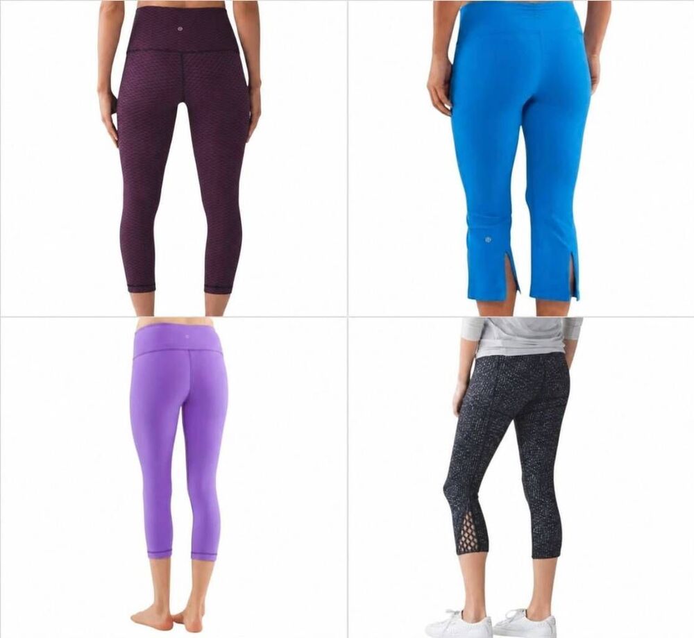 LULULEMON ATHLETICA Bundle Of 4 Pairs Of Leggings Size 4
